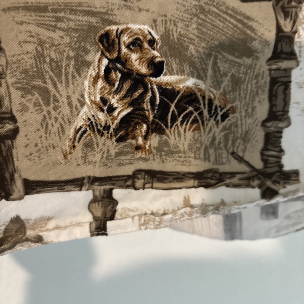 Vintage North River Outfitters Button Down Lab Bird Dog Hunting AOP Men's M - Picture 4 of 10